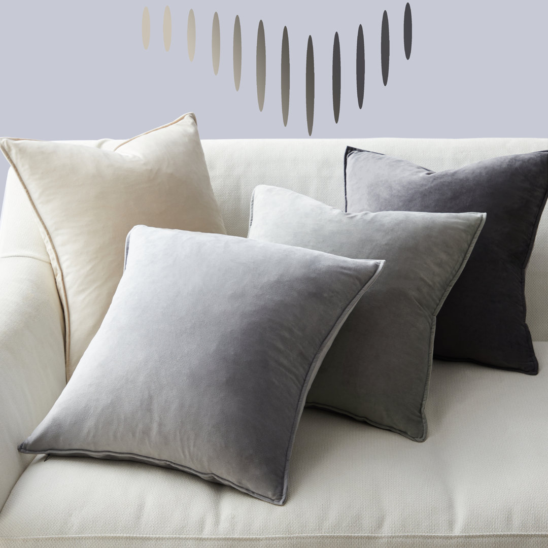 Square Velvet Gradient Pillow Cover Set Of 4